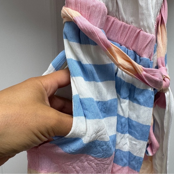 Mara Hoffman Pastel Stripe Off-Shoulder Dress - Picture 11 of 14